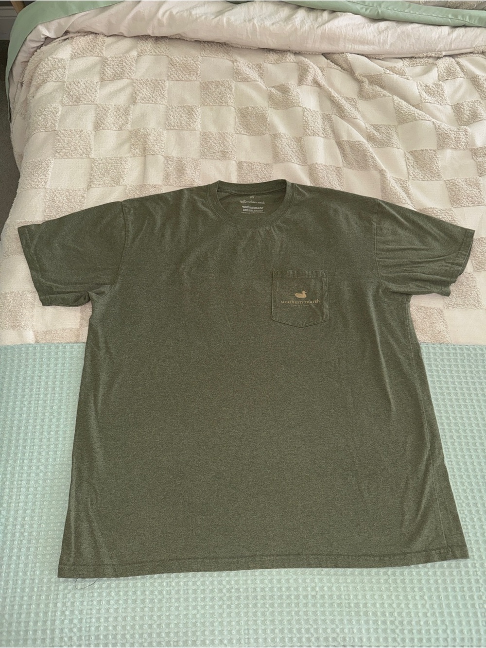 Southern Marsh Mens Olive Green Pocket Tee Hunting Dog Graphic XXL Shirt